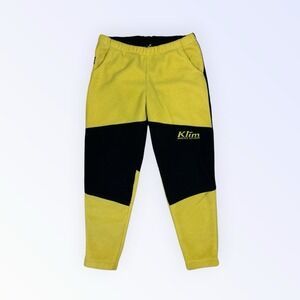 VINTAGE KLIM AGGRESSIVE GEAR FLEECE PANTS BLACK YELLOW MENS LARGE USA